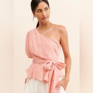 MinkPink One-Shoulder Top